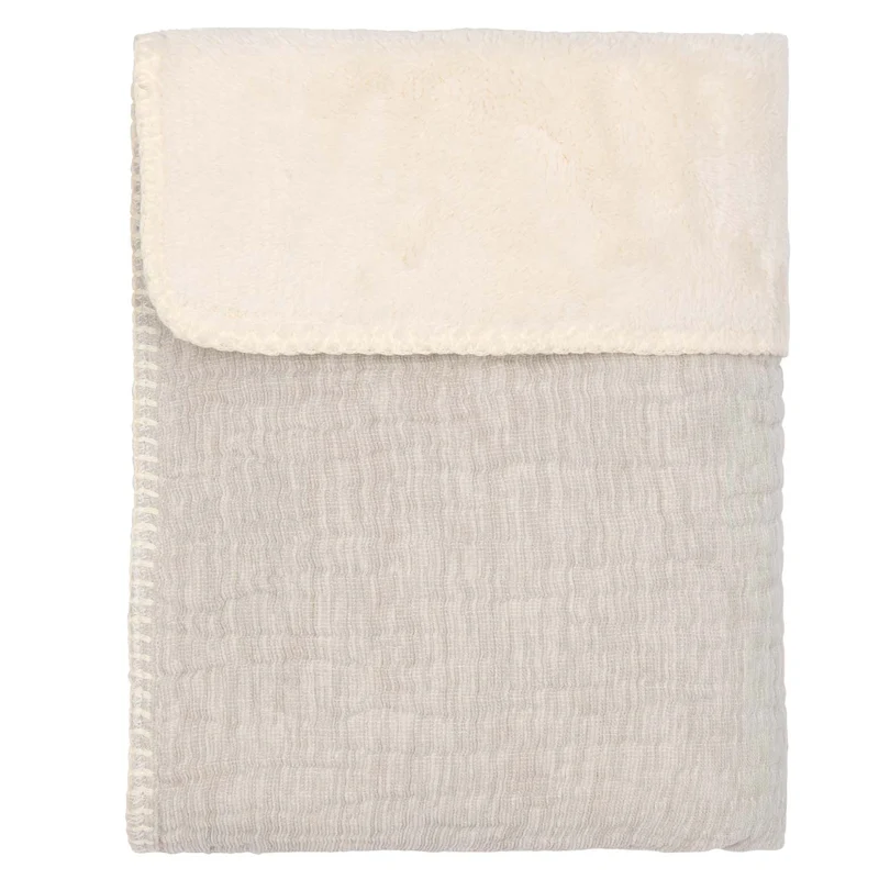Cot blanket teddy Rivoli stone