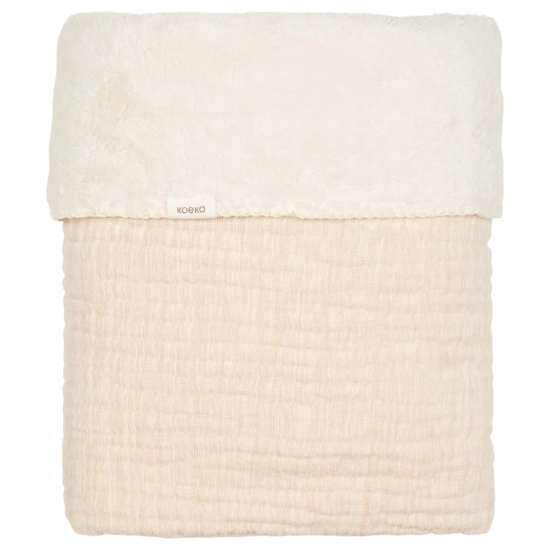 Cot blanket teddy Rivoli warm white