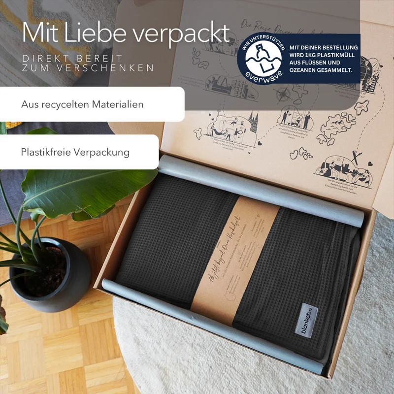Kuscheldecke mit Ärmeln · Vollkommen · Vulkangrau