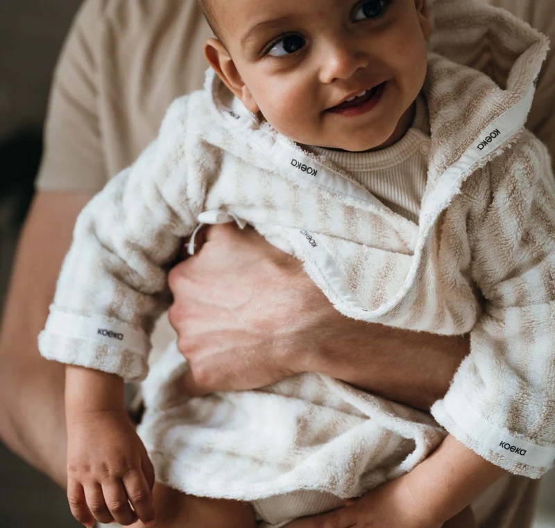 Baby bathrobe Playa sand - 74/80