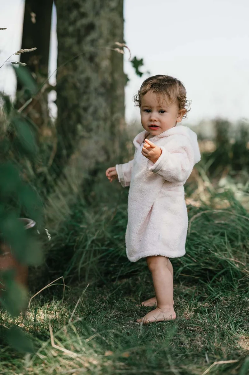 Baby bathrobe Dijon Daily cotton candy - 74/80
