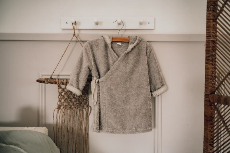 Baby bathrobe Dijon Daily clay - 62/68