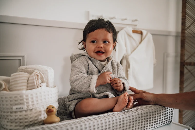 Baby bathrobe Dijon Daily clay - 62/68