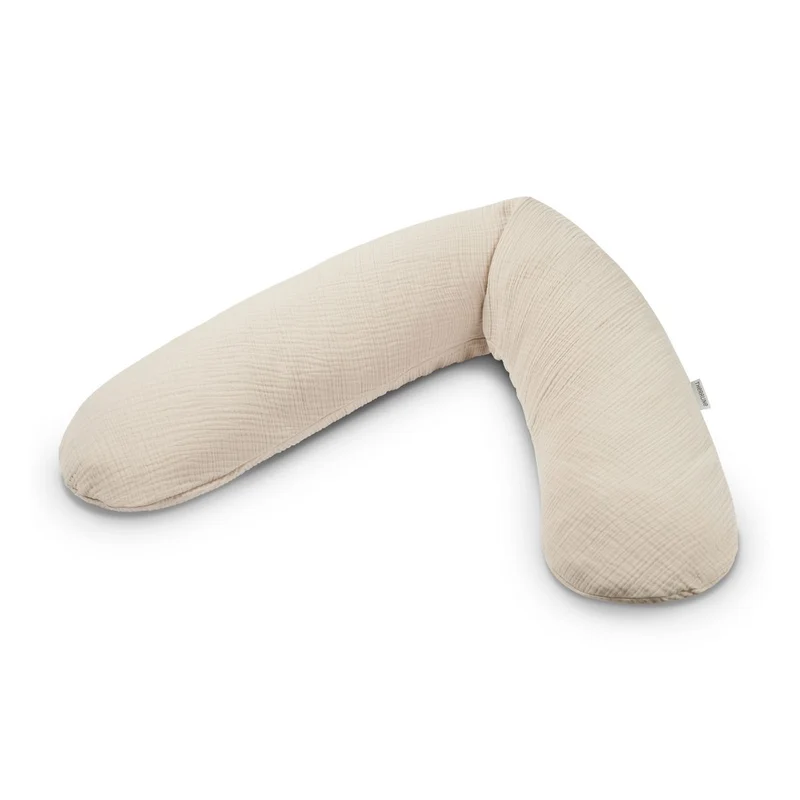 THERALINE Musselin Stillkissen Bezug Sandbeige