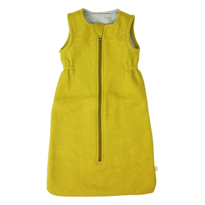 Disana Baby Schlafsack aus 100% Merino-Bio-Schurwollwalk – Curry (60 cm)