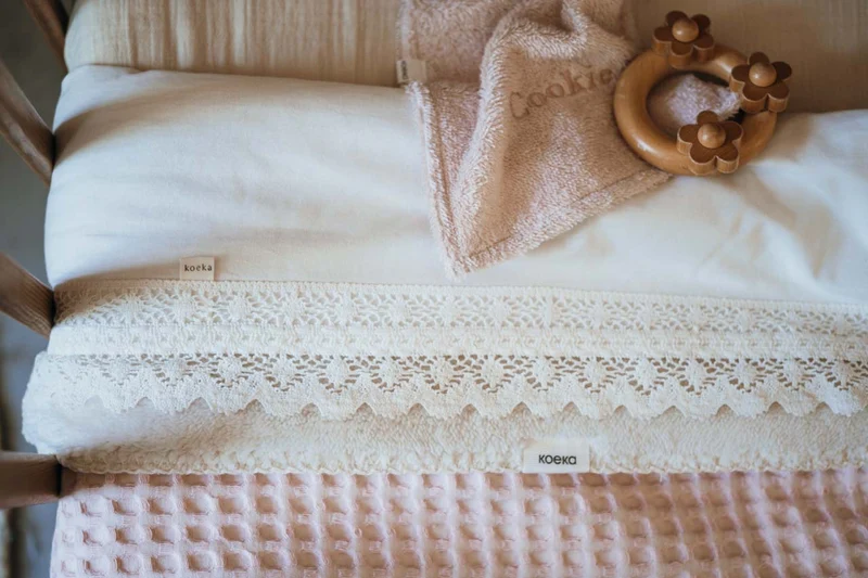 Cot blanket teddy Oslo cotton candy