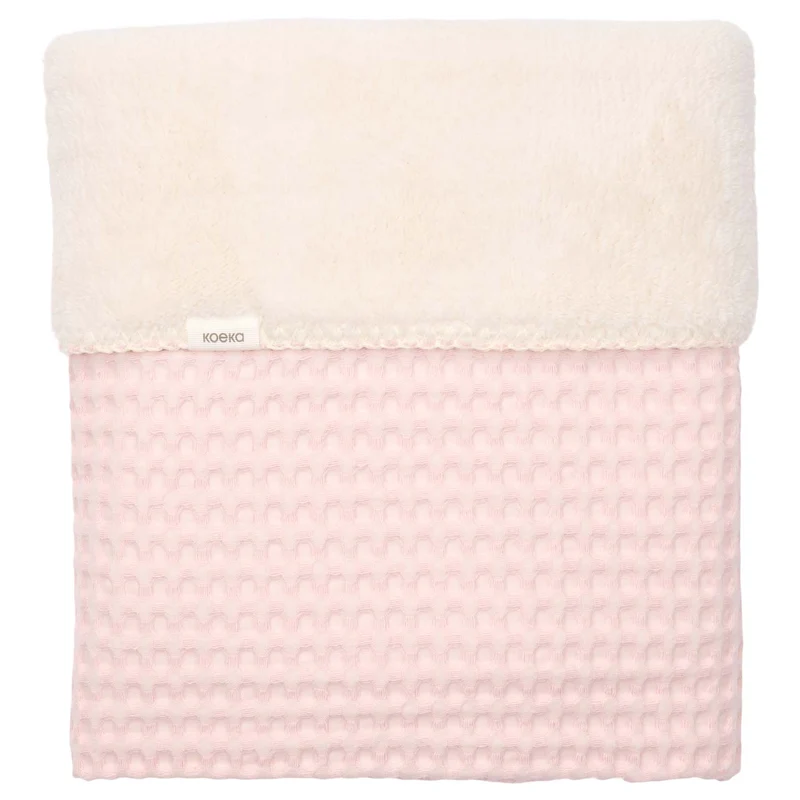 Bassinet blanket teddy Oslo cotton candy