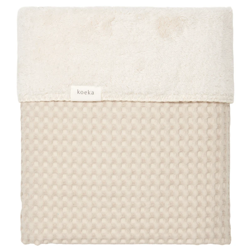 Bassinet blanket teddy Oslo sand/pebble