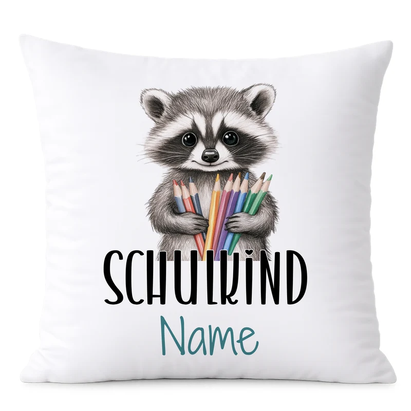 Kissenbezug Waschbär - Für kreative Kinderzimmer
