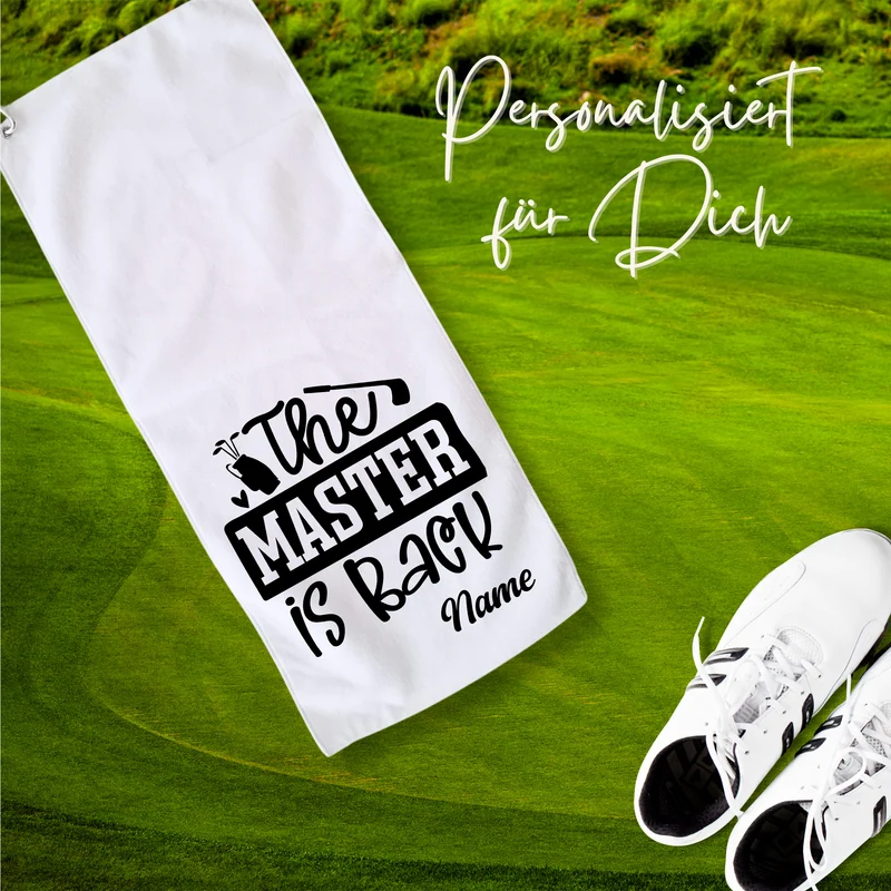Golftuch mit persönlicher Note - Der Meister ist zurück
