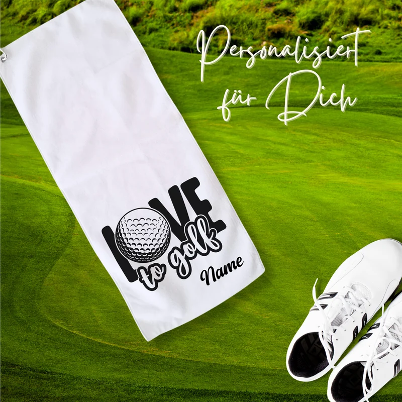 Golftuch mit Liebe zum Spiel - Für leidenschaftliche Golfer