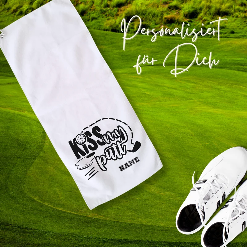 Golftuch Kiss my Putt - Für den perfekten Abschlag