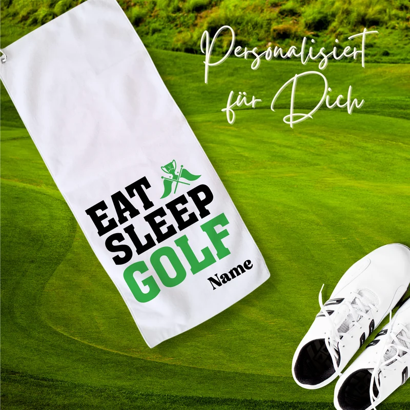 Golftuch mit persönlichem Namen - Für leidenschaftliche Golfer