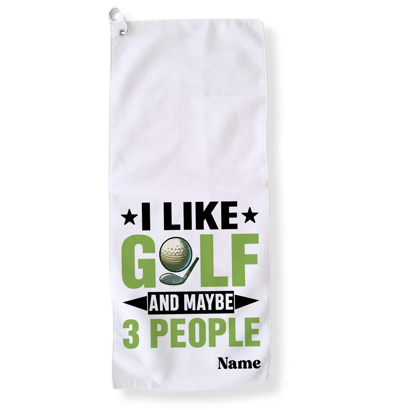 Golftuch I Like Golf - Für Golfenthusiasten mit Humor