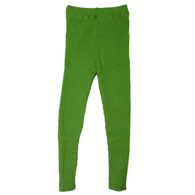 50/56 und 62/68 Baby Strick‑Leggings Schurwolle Disana – Grün & Pflaume