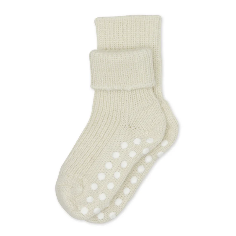 Kinder Stopper Socken Farbvariante Natur von Hirsch Natur