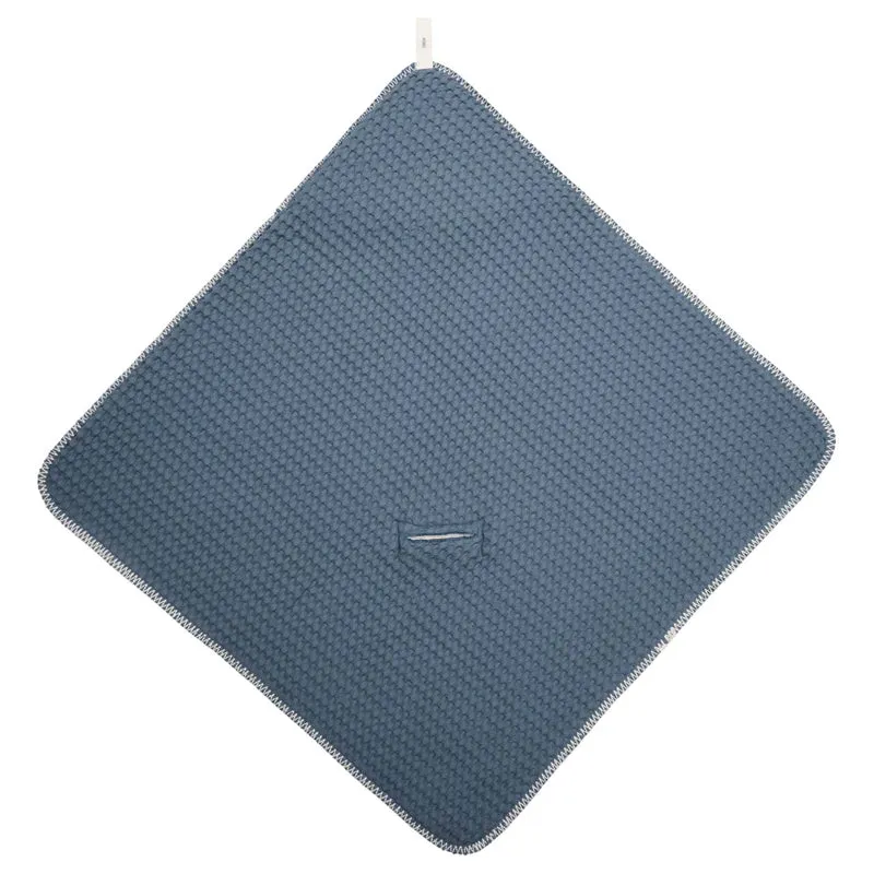 Wrap towel teddy Oslo bluestone