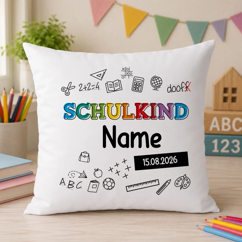 Kissenbezug Schulkind - Ein persönlicher Begleiter für den Schulstart