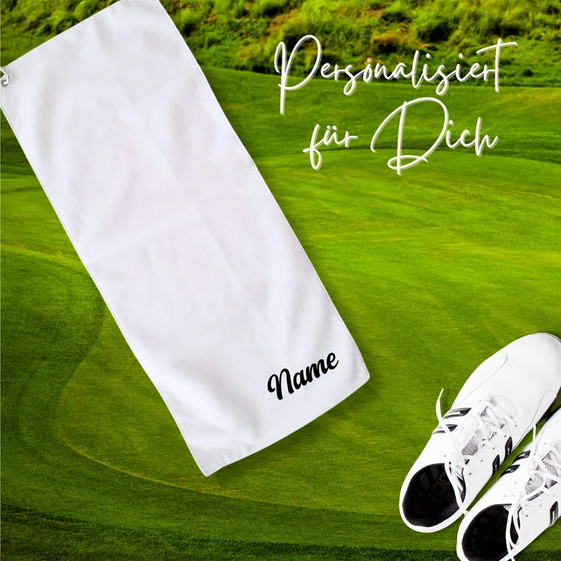 Golftuch mit personalisierbarem Namen - Dein perfekter Begleiter auf dem Platz