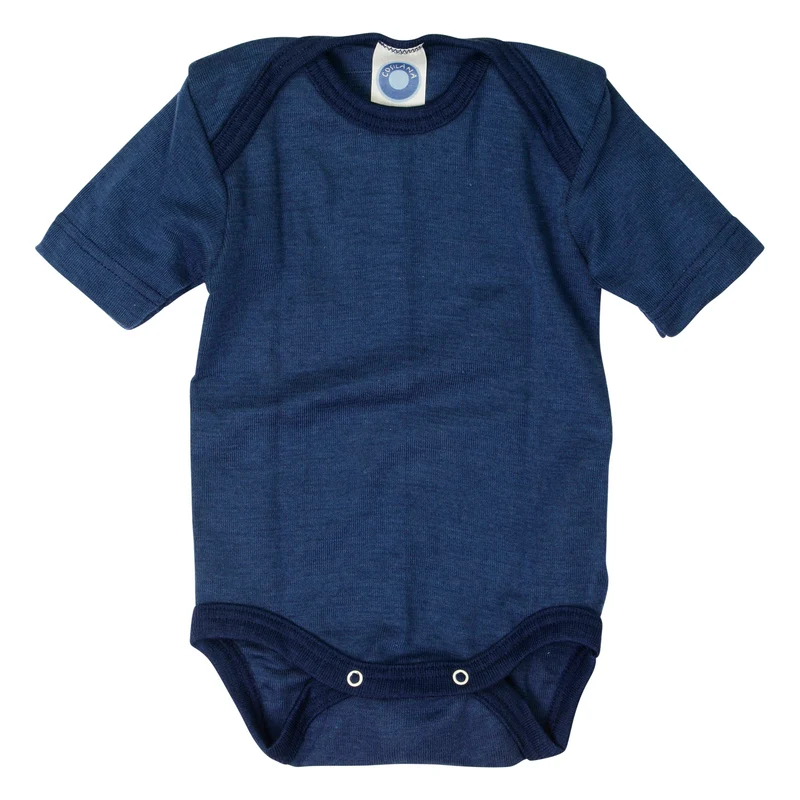 Baby-Body mit 70% Schurwolle
