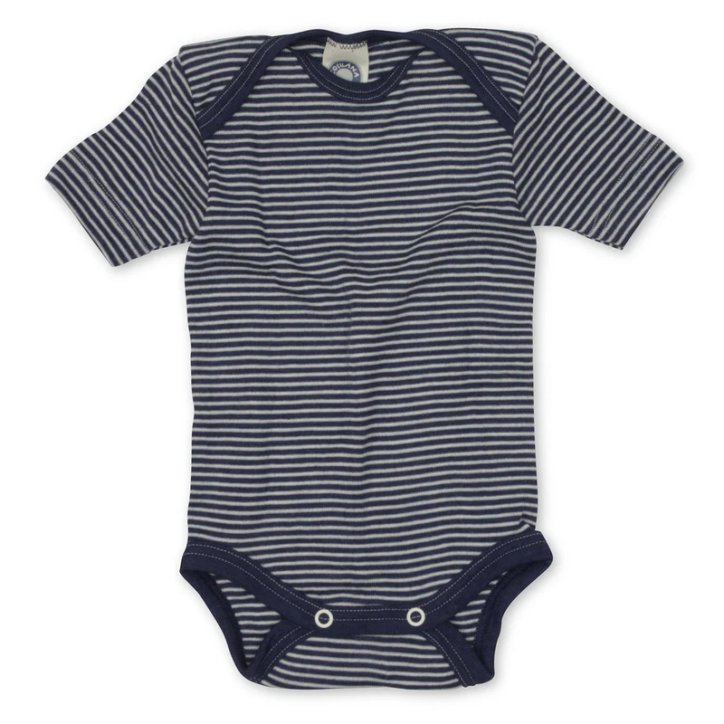 Baby-Body mit 70% Schurwolle