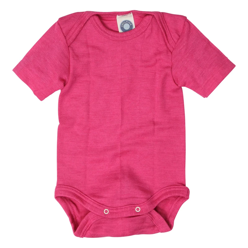 Baby-Body mit 70% Schurwolle