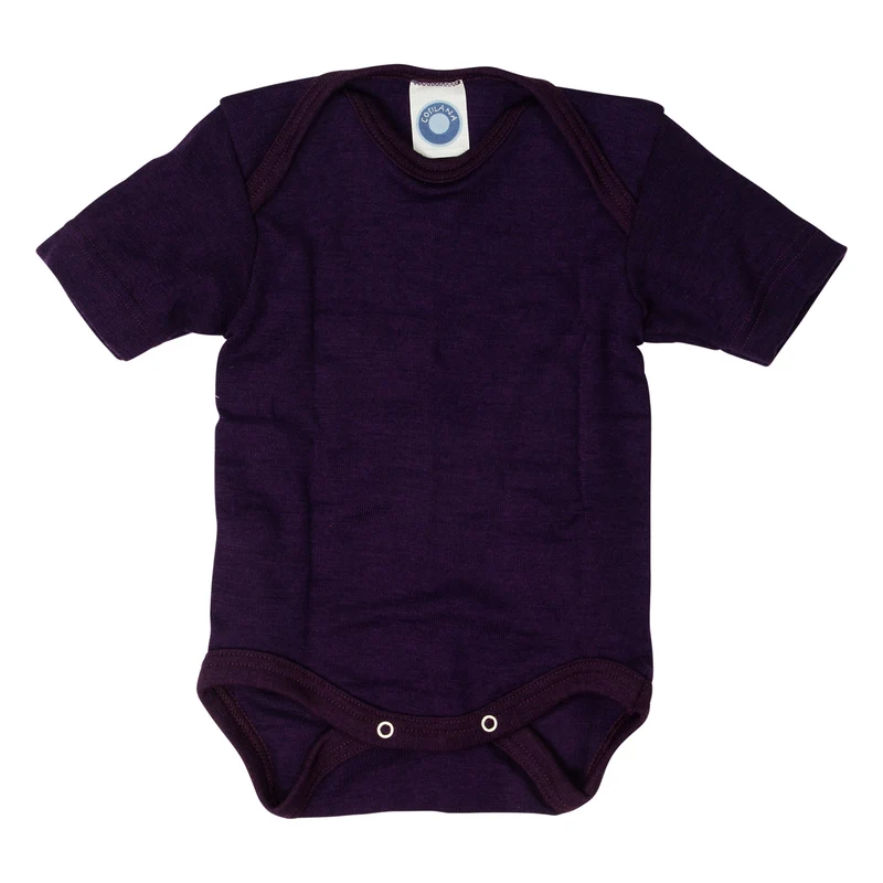 Baby-Body mit 70% Schurwolle