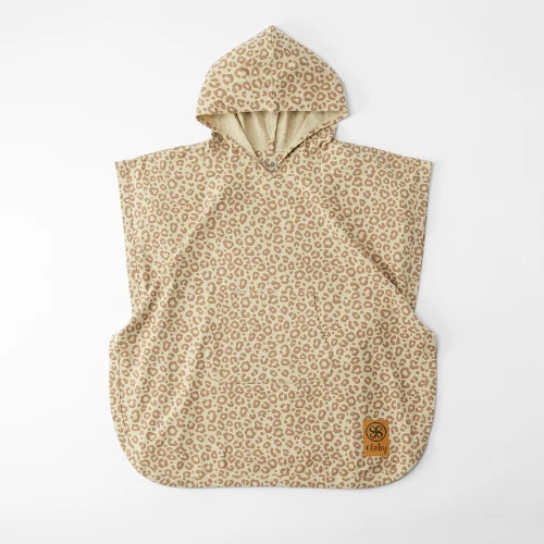 CLOBY UV Poncho UPF50+ Leopard Brown