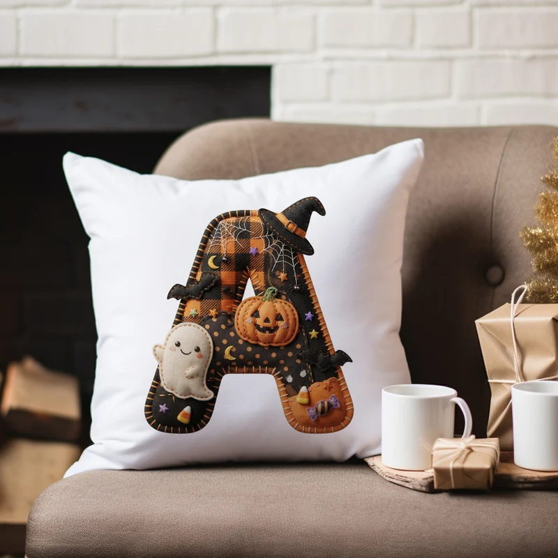Kissenbezug mit Halloween-Motiv A