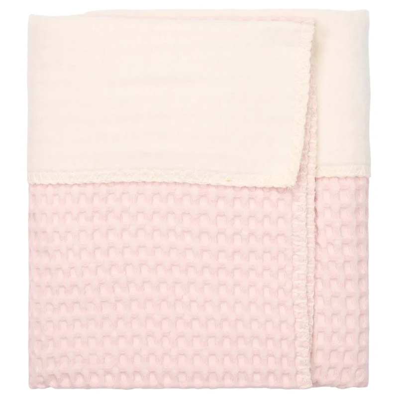 Bassinet blanket cotton fleece Amsterdam cotton candy