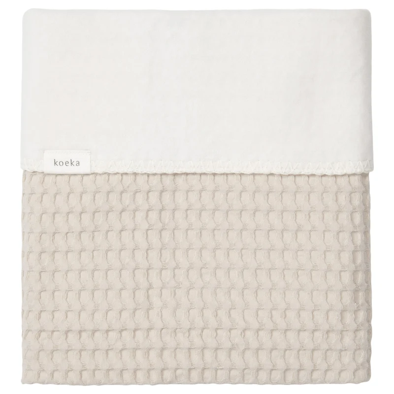 Bassinet blanket cotton fleece Amsterdam sand