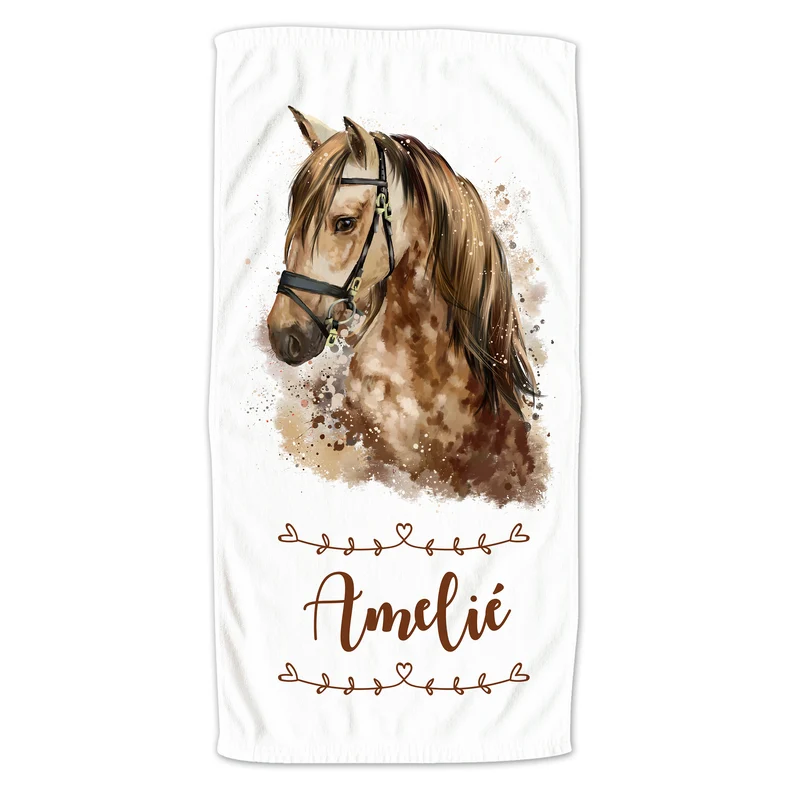 Handtuch Pferd mit Namen