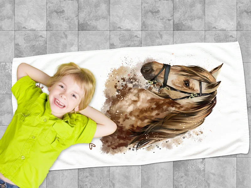 Handtuch Pferd mit Namen