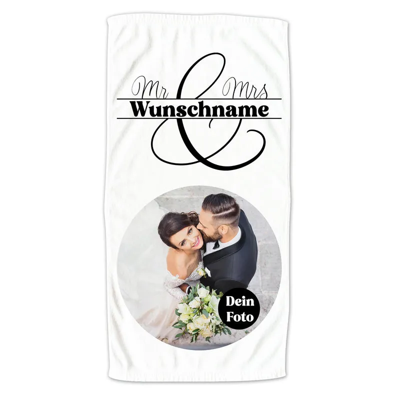 Handtuch Hochzeit mit Foto - Ein persönliches Erinnerungsstück