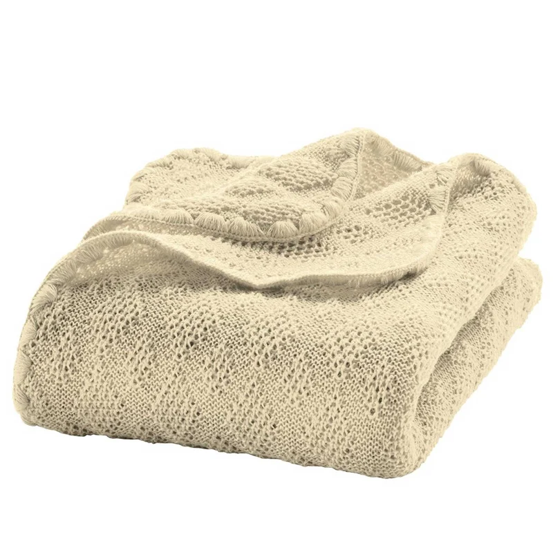 DISANA Woll-Babydecke Natur