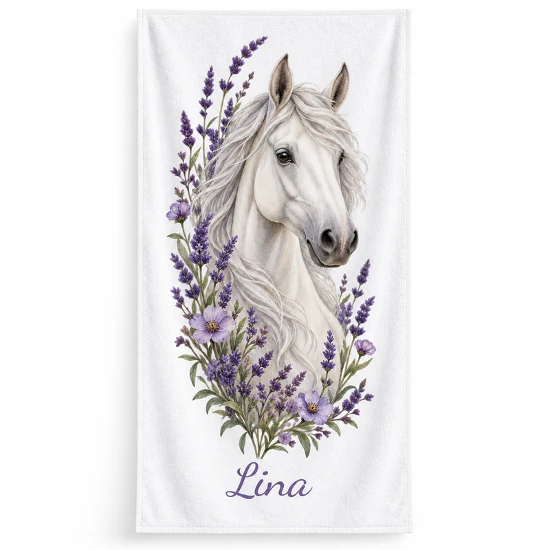 Handtuch mit Namen – Lavendel-Schimmel