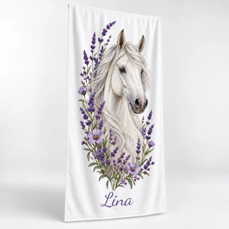 Handtuch mit Namen – Lavendel-Schimmel