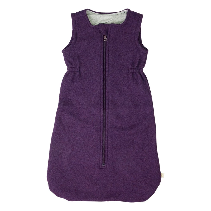 60 cm Walk‑Schlafsack Bio‑Schurwolle Pflaume Disana