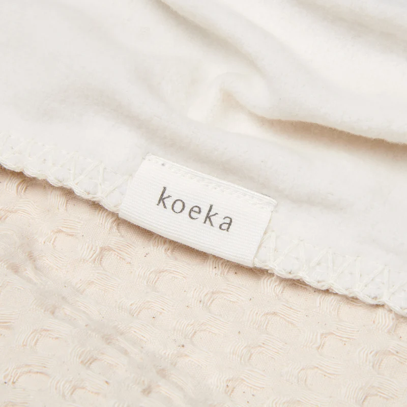 Cot blanket cotton fleece Amsterdam natural
