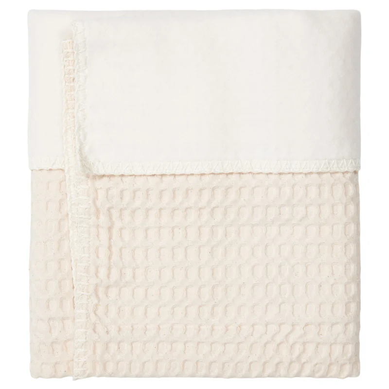 Cot blanket cotton fleece Amsterdam natural