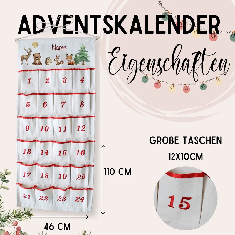 Adventskalender mit tierischen Motiven - Vorfreude auf Weihnachten
