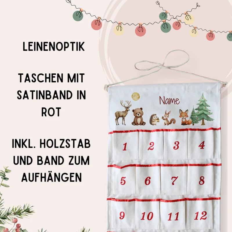 Adventskalender mit tierischen Motiven - Vorfreude auf Weihnachten