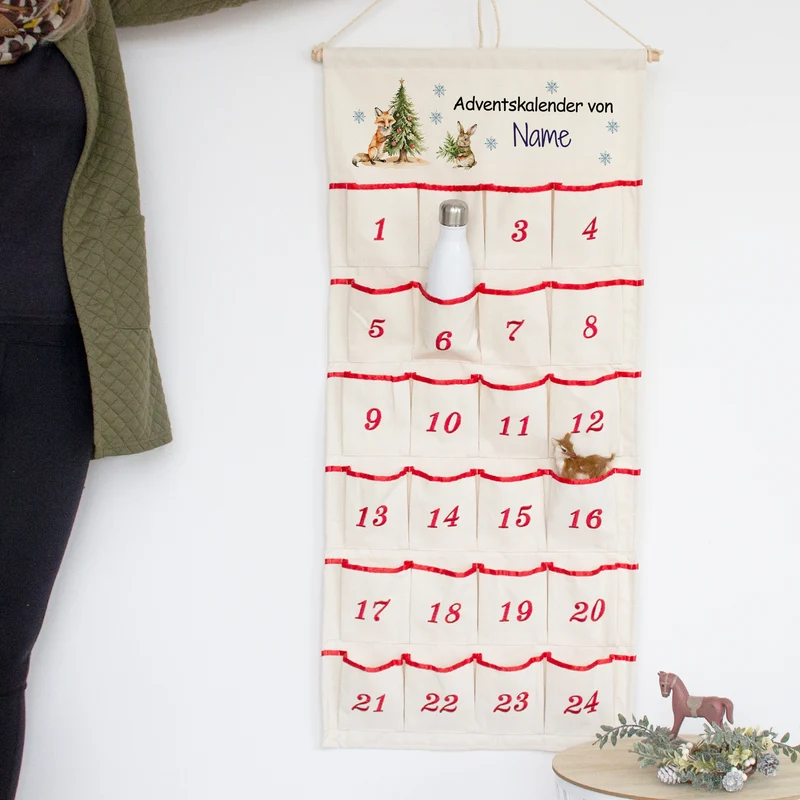 Adventskalender mit personalisierbarem Motiv - Vorfreude auf Weihnachten