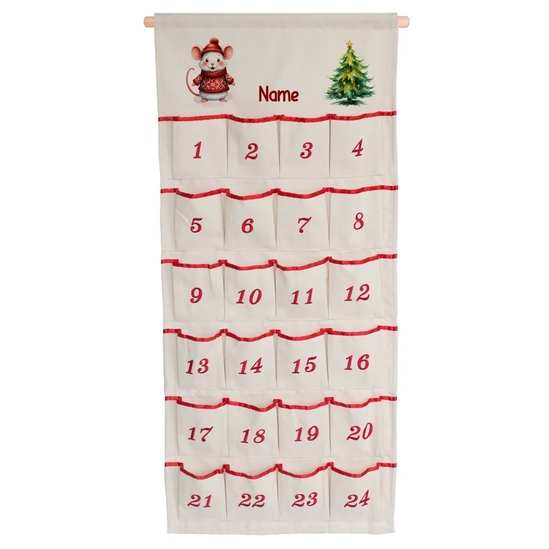 Adventskalender mit Mäuschen - Vorfreude auf Weihnachten