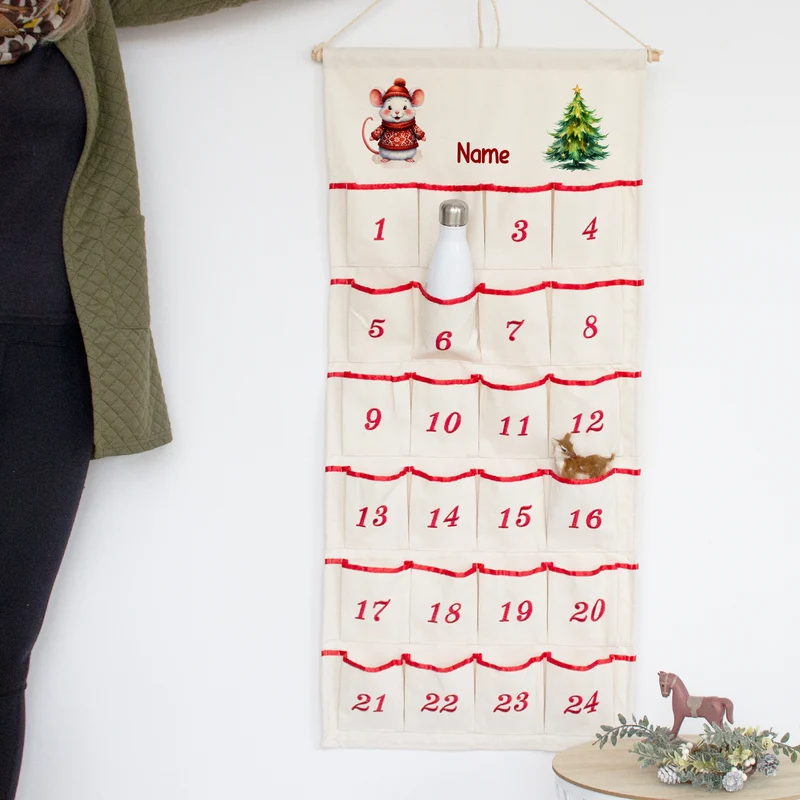 Adventskalender mit Mäuschen - Vorfreude auf Weihnachten