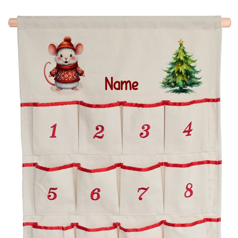 Adventskalender mit Mäuschen - Vorfreude auf Weihnachten