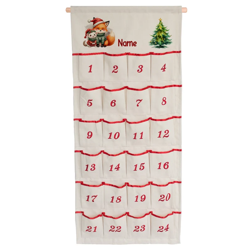 Adventskalender mit Fuchs und Eichhörnchen - Für besinnliche Vorfreude