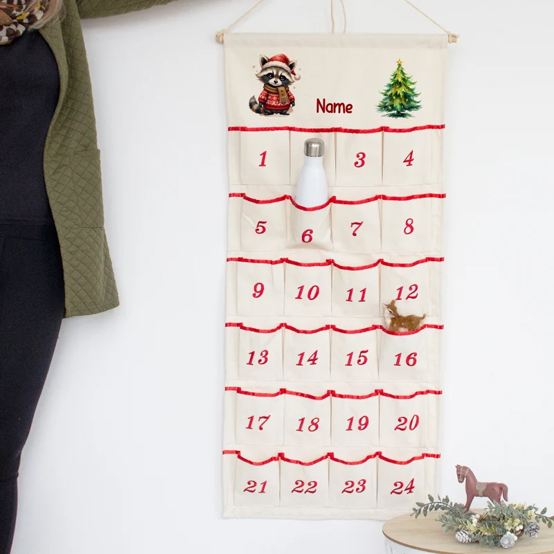 Adventskalender mit Waschbär - Vorfreude auf Weihnachten