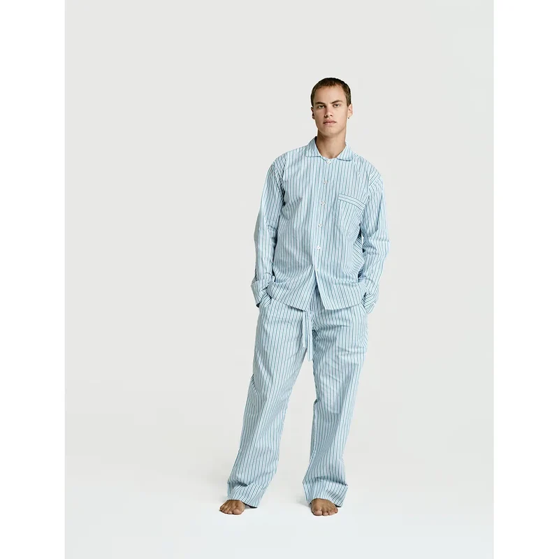 Long Sleeve & Pant Set — Green Stripe