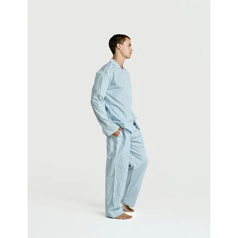 Long Sleeve & Pant Set — Green Stripe